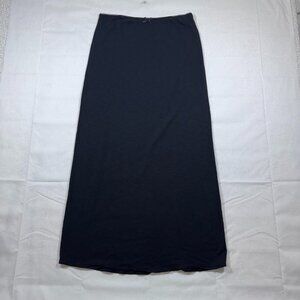 Aerie Black Lace Trim Maxi Skirt Size Medium Whimsigoth Fairy Witchy